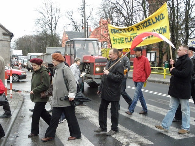 Protest w Strzelnie