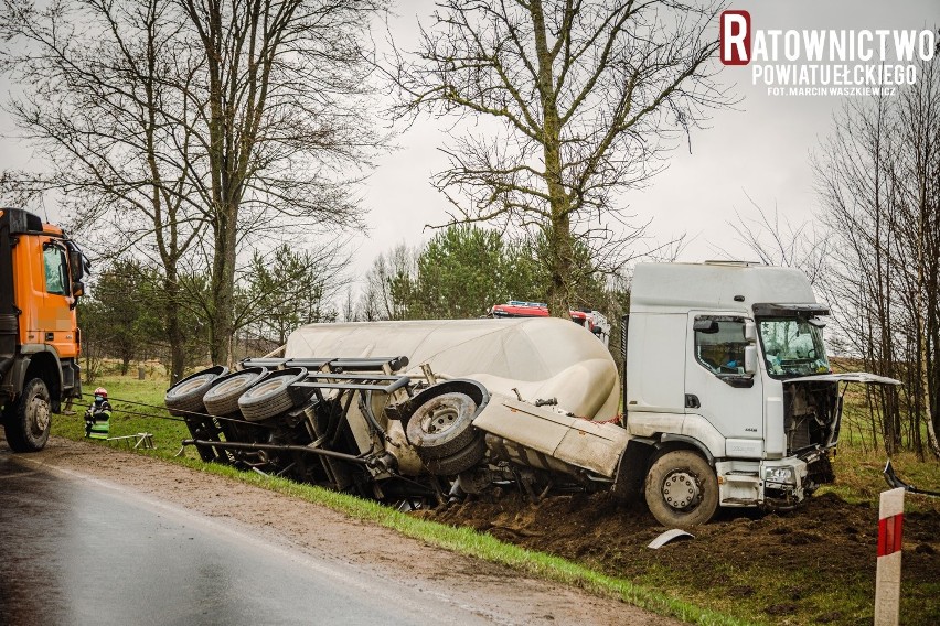 Wypadek na DK 16 na trasie Ełk – Augustów