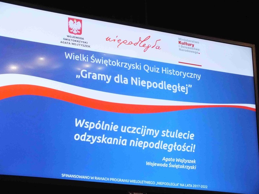 Wielki Świętokrzyski Quiz Historyczny "Gramy dla Niepodległej" w Starachowicach. Rywalizowało ponad 60 drużyn