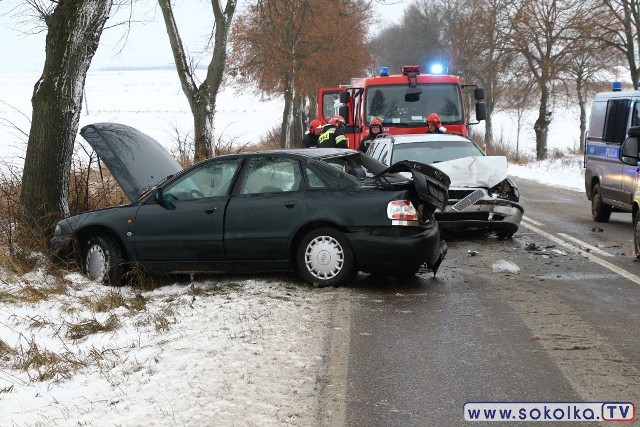 Do wypadku doszło w środę około godziny 14 - informuje portal sokolka.tv - Na drodze wojewódzkiej nr 673 zderzyły się ze sobą dwa pojazdy: volvo i audi.