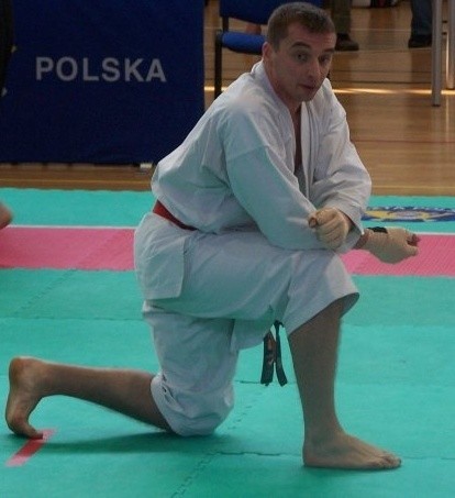 Łukasz Wójcik wygrał w konkurencji kumite.