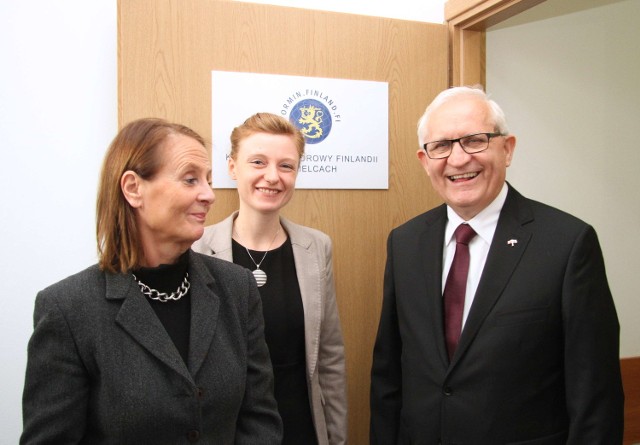 Tadeusz Pęczek, Honorowy Konsul Finlandii W Kielcach gościł w czwartek w konsulacie Hanę Lehtinen, ambasadora Finlandii.