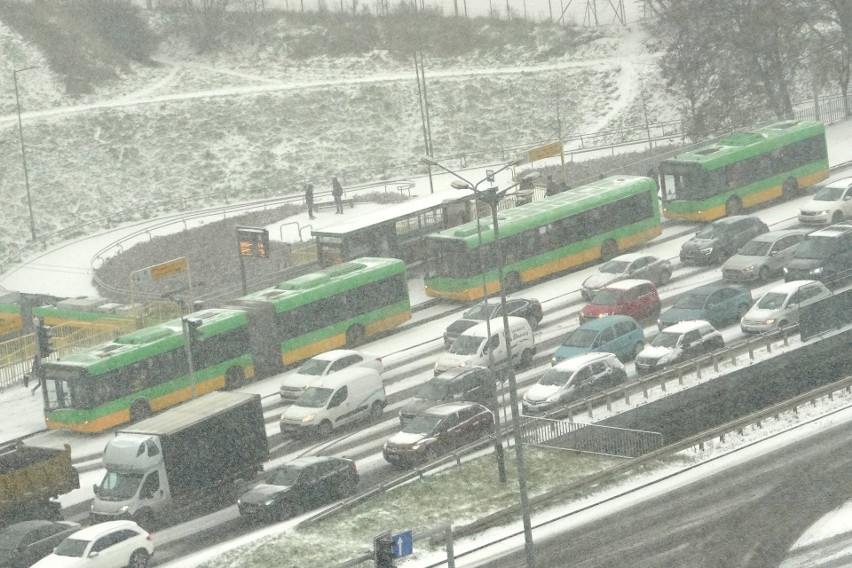 3 grudnia w Poznaniu wypadł śnieg. W związku z opadami na...