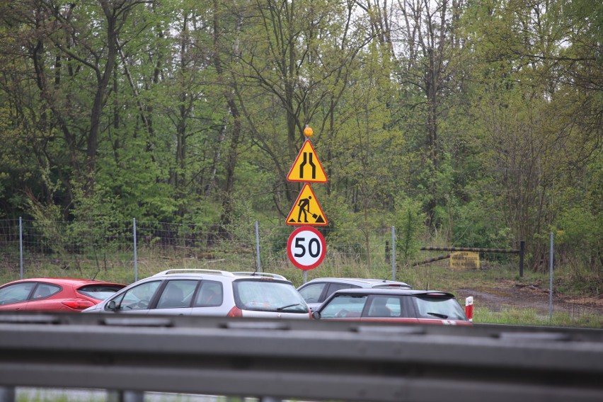 Olbrzymie korki na autostradzie A4 w kierunku Krakowa....