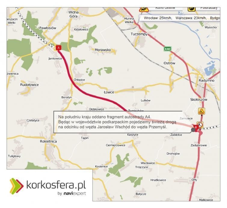 Nowy odcinek autostrady A4