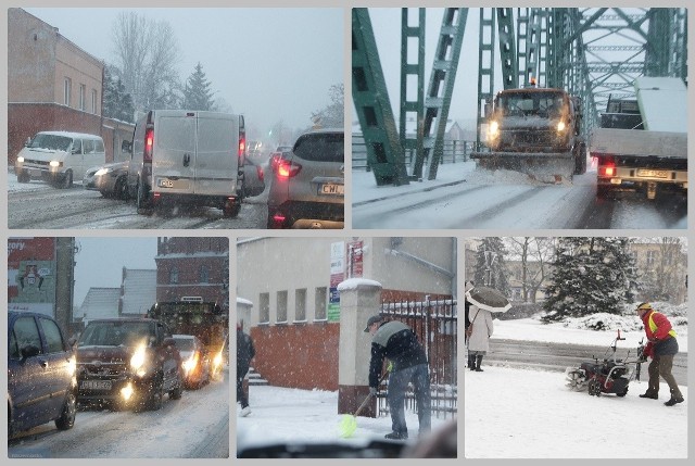 Obfite opłaty śniegu we wtorek od samego rana we Włocławku. Kierowcy mieli trudności z przejechaniem przez zaśnieżone ulice. Na skrzyżowaniach dochodziło do stłuczek.