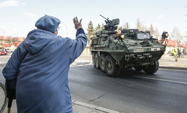 Konwój żołnierzy amerykanskich opuścił Rzeszów.