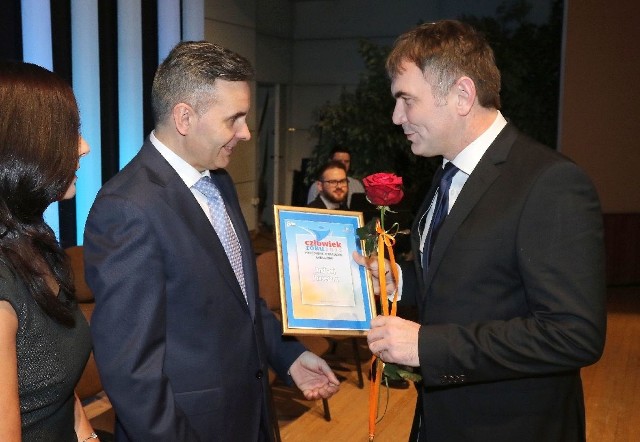 W imieniu Andrzeja Piasecznego nagrodę Człowiek Roku w województwie w kategorii Rozrywka odbierał Krzysztof Misztal.