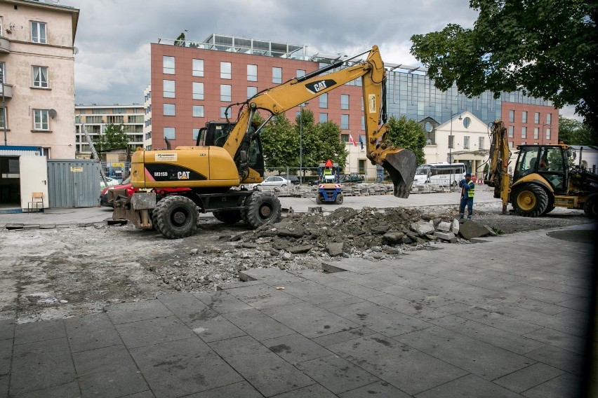 Kraków. Trwa remont parkingu dla autokarów pod Wawelem