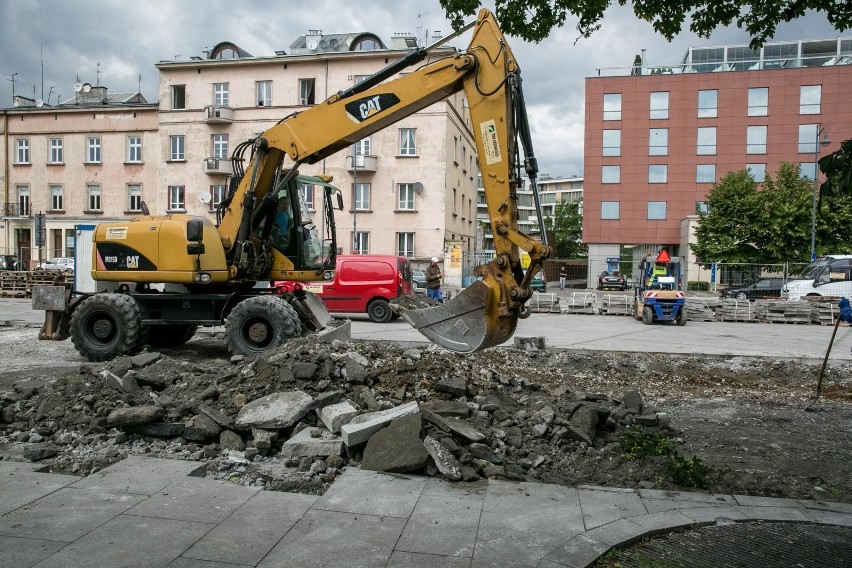 Kraków. Trwa remont parkingu dla autokarów pod Wawelem