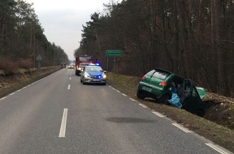 Wypadek na drodze Kolonowskie - Staniszcze Wielkie.