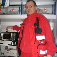 Giżyccy ratownicy wykorzystali w praktyce nowoczesne rozwiązania. Na zdjęciu Jarosław Czetyrbok.