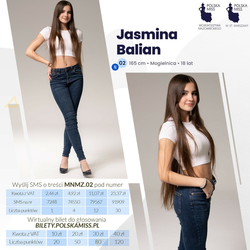 Jasmina Balian ma 18 lat, pochodzi w Mogielnicy w powiecie...