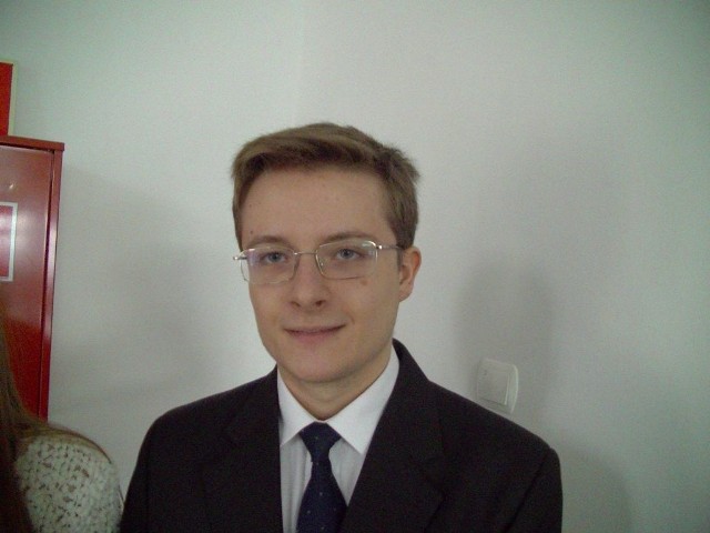 Łukasz Bednarczyk z "Chrobrego" zwyciężył w kategorii szkół ponadgimnazjalnych w konkursie "Grudziądz-moje miasto".