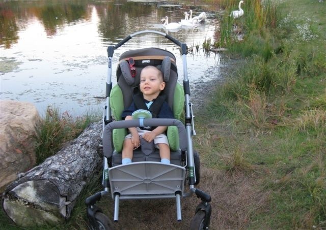 3,5-letni Bartuś Wojsa z Tarnobrzega cierpi na mózgowe porażenie dziecięce z niedowładem spastycznym czterokończynowym.