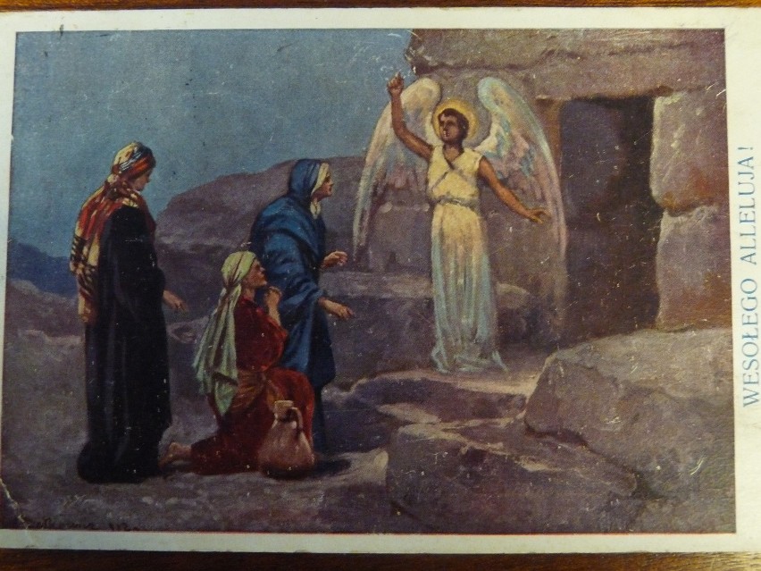 Wielkanocne pocztówki z lat 20. i 30. XX wieku.