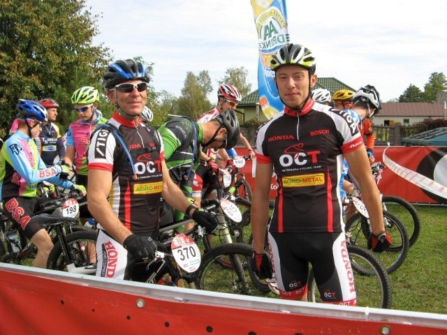 Na trasie nie zabrakło zawodników Ostrołęcka Cycling Team.