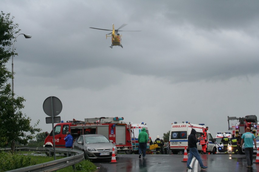 Wypadek autokaru Gdynia-Katowice w Głogówku Królewskim