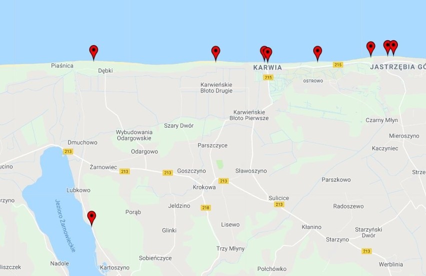 Sinice w Bałtyku 1 sierpnia 2018 AKTUALIZACJA Mapa online....