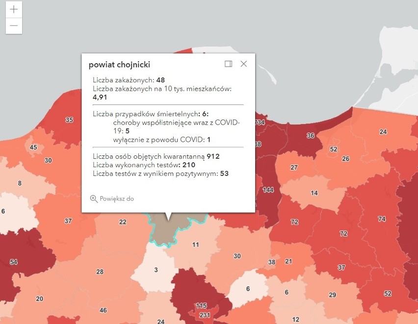 Nowe zakażenia na Pomorzu