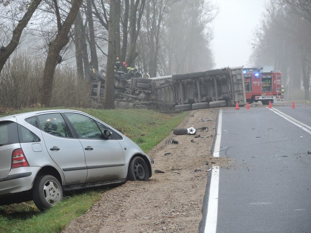 Wypadek między Miastkiem a Dretyniem