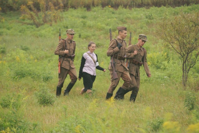 Fragment rekonstrukcji historycznej w Zgórsku.