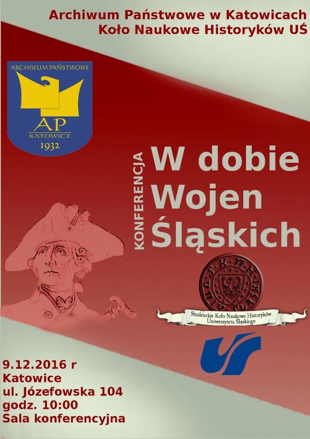 „W dobie wojen śląskich” to konferencja naukowa w Archiwum Państwowym w Katowicach