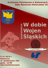 „W dobie wojen śląskich”: 9.12 historyczna konferencja naukowa w Archiwum Państwowym w Katowicach