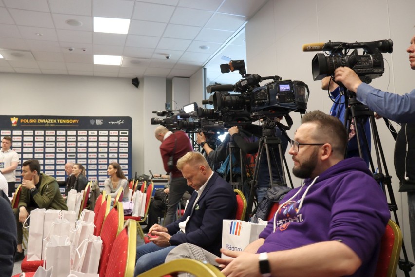 Konferencja prasowa w Radomiu z udziałem polskich tenisistek. Iga Świątek nie dotarła. Mamy zdjęcia 