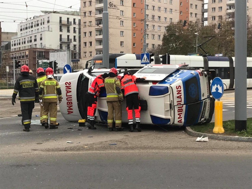 Wypadek na ul. Wyszyńskiego w Szczecinie