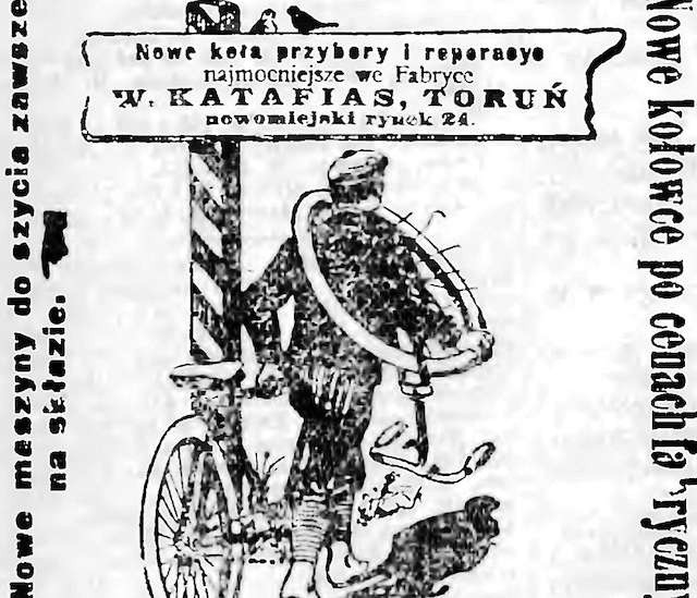 Na początku XX wieku w Toruniu dobre rowery można było kupić...