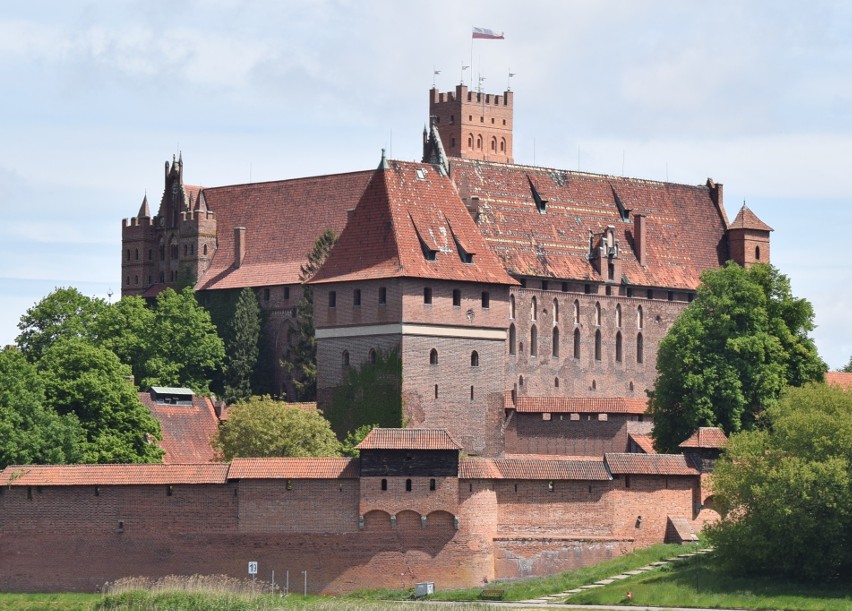 Zamek w Malborku ze Złotą Pinezką od Google'a. Miejsce najlepiej oceniane w województwie pomorskim