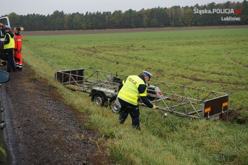 Wypadek w Glinicy. TiR uderzył w busa