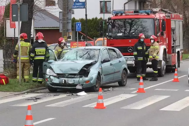 Wypadek na ul. Kochanowskiego 13.04.2021