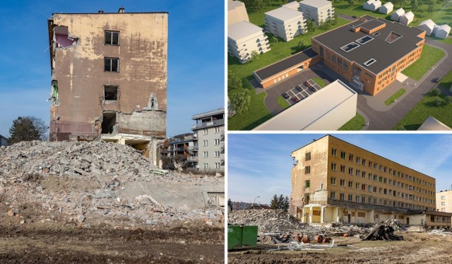 Rozbiórka poprzedza budowę nowego budynku dla Zespołu Szkolno-Przedszkolnego nr 15 w rejonie Bagrów, przy ul. Grochowej.