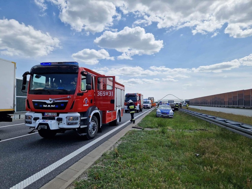 Pożar na A1