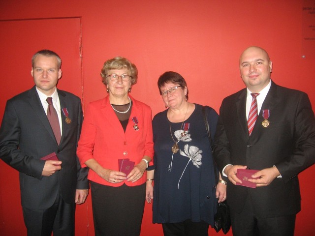 Na zdjęciu od lewej: Edeltraud Zug, Krzysztof Latocha, Ewa Cichoń i Klaudiusz Małek.