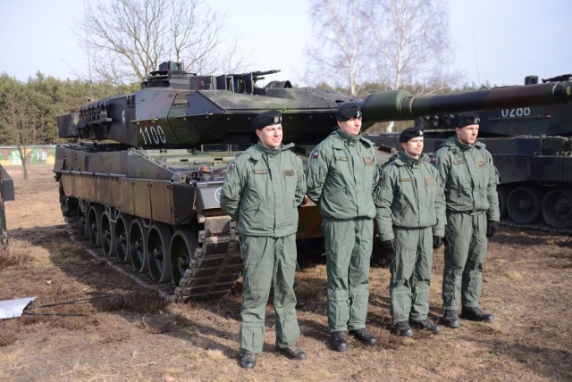 Żagań - poligon wojskowy   11 Lubuska Dywizja Kawalerii Pancernej - Czołg Leopard
