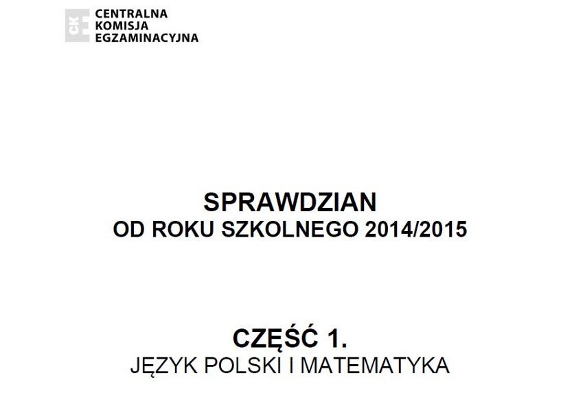 Sprawdzian szóstoklasisty 2015. Przykładowe zadania. Język polski i matematyka [ARKUSZE,ODPOWIEDZI]