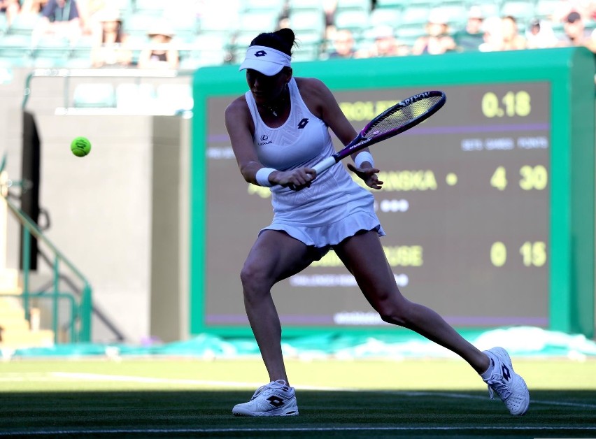 Agnieszka Radwańska na kortach Wimbledonu