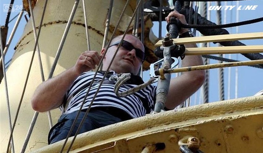 The Tall Ships' Races 2017 w Szczecinie - quiz: Na jaki żaglowiec wspinał się Piotr Krzystek?