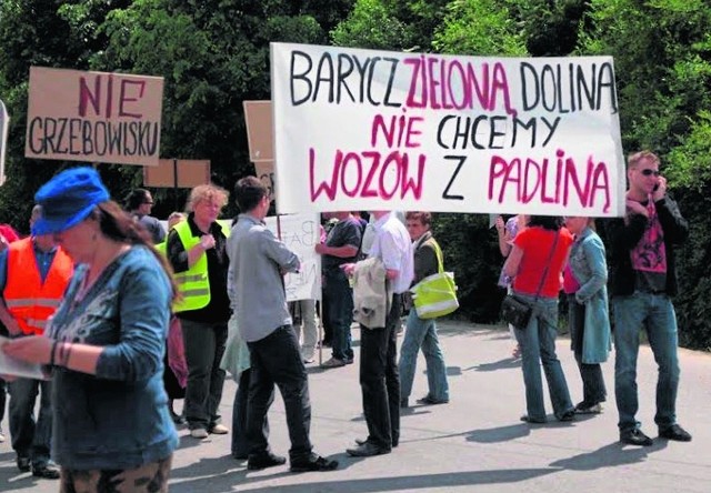 Już raz po protestach zrezygnowano z grzebowiska w Baryczy