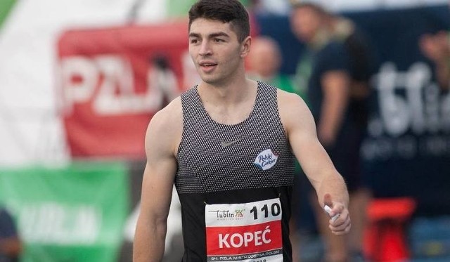 Sprinter Dominik Kopeć (Agros Zamość) był jednym z kandydatów do wyjazdu na lekkoatletyczne mistrzostwa Europy seniorów w Paryżu