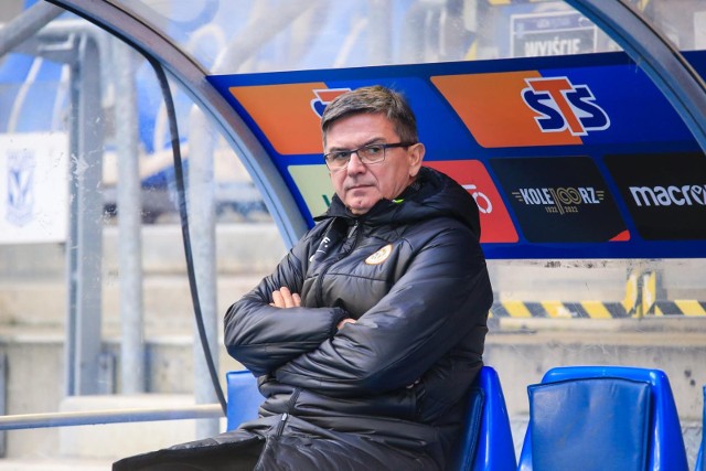 19.02.2023, aj poznan ,  pko ekstraklasa , lech poznan - zaglebie lubin  nz trener waldemar fornalik (zaglebie) . glos wielkopolski. fot. adam jastrzebowski/polska press