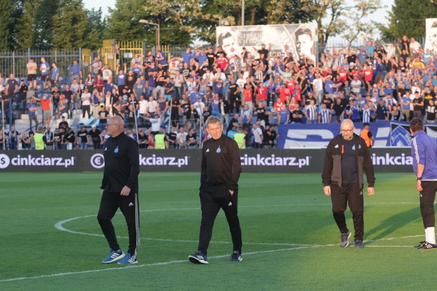 Ruch Chorzów - GKS Katowice 1:0. Tak cieszyli się kibice i piłkarze Niebieskich ZDJĘCIA