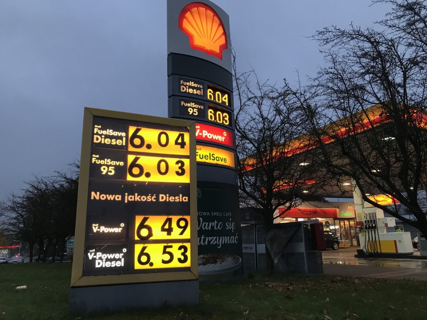 Cena paliw w Słupsku przekroczyła granicę 6 złotych [zdjęcia]