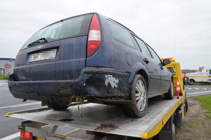 Wypadek na A4: Na węźle Pietrzykowice zderzyły się dwa samochody osobowe (ZDJĘCIA)