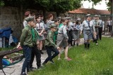 Piknik w Ogrodach Franciszkańskich w Pińczowie. Wesoła zabawa zuchów i harcerzy. Zobacz zdjęcia