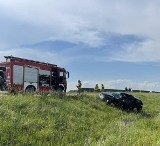 Tuszyn. Wypadek samochodu osobowego na autostradzie A1 w Boże Ciało ZDJĘCIA