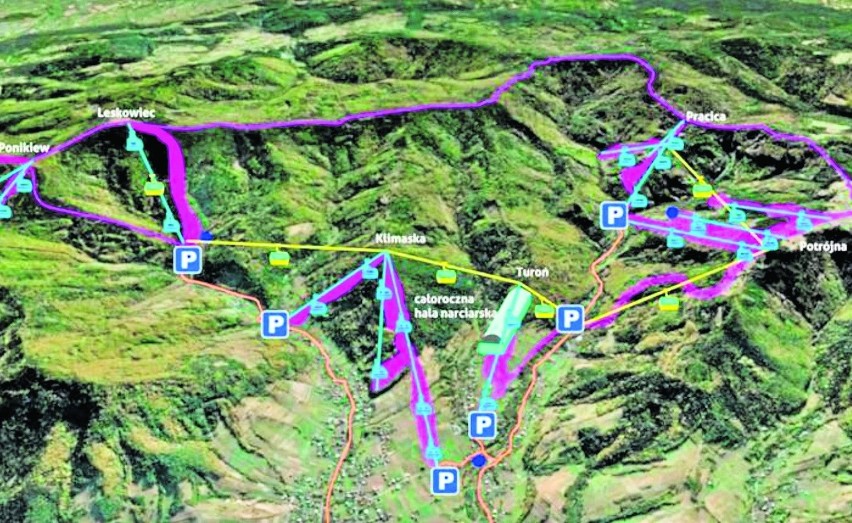 Czy ogromny kompleks narciarski zniszczy park krajobrazowy? Ekolodzy: Chrońmy Beskid Mały